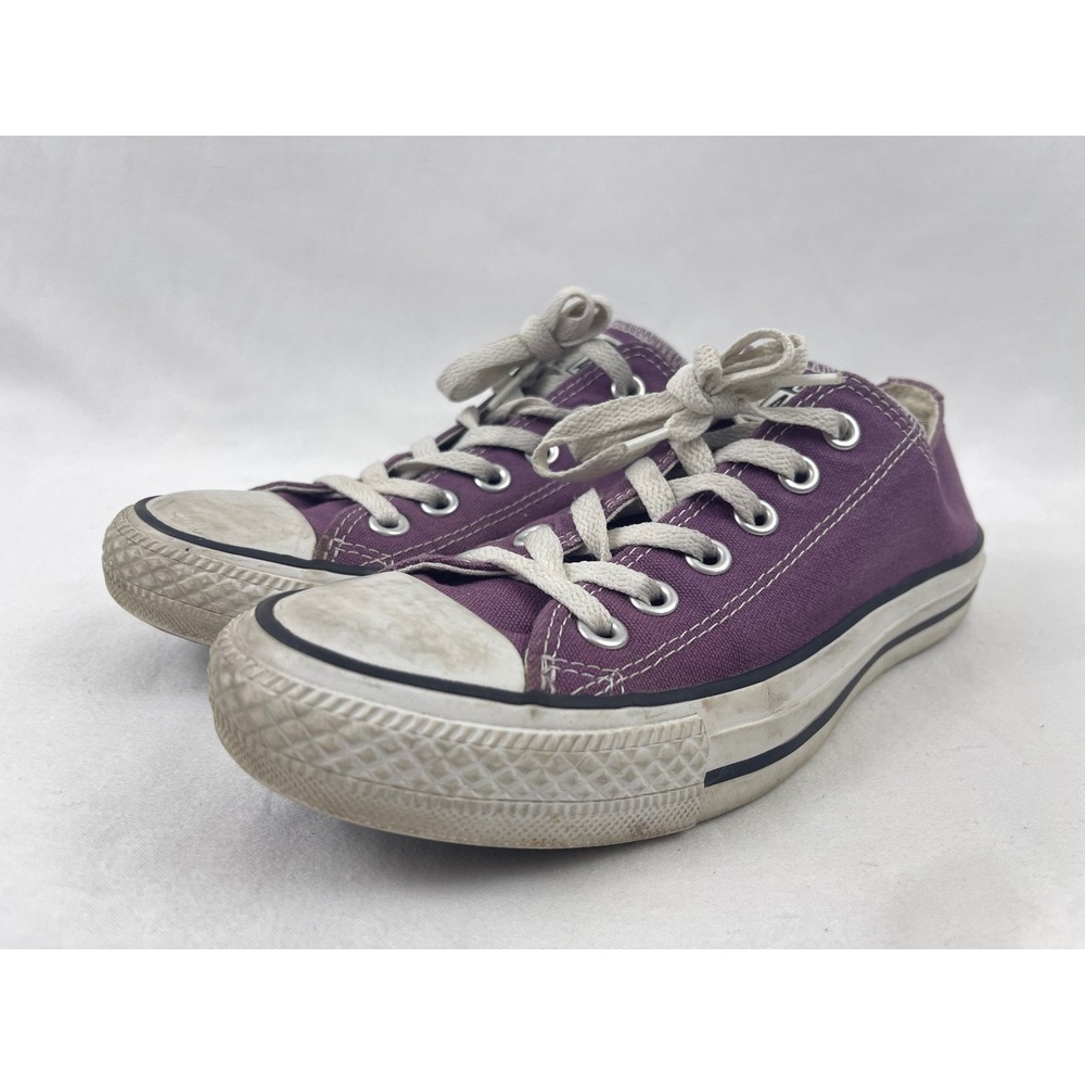 Converse Chuck Taylor All‎ Star Low Top Plum Purple Canvas Sneakers Womens 7